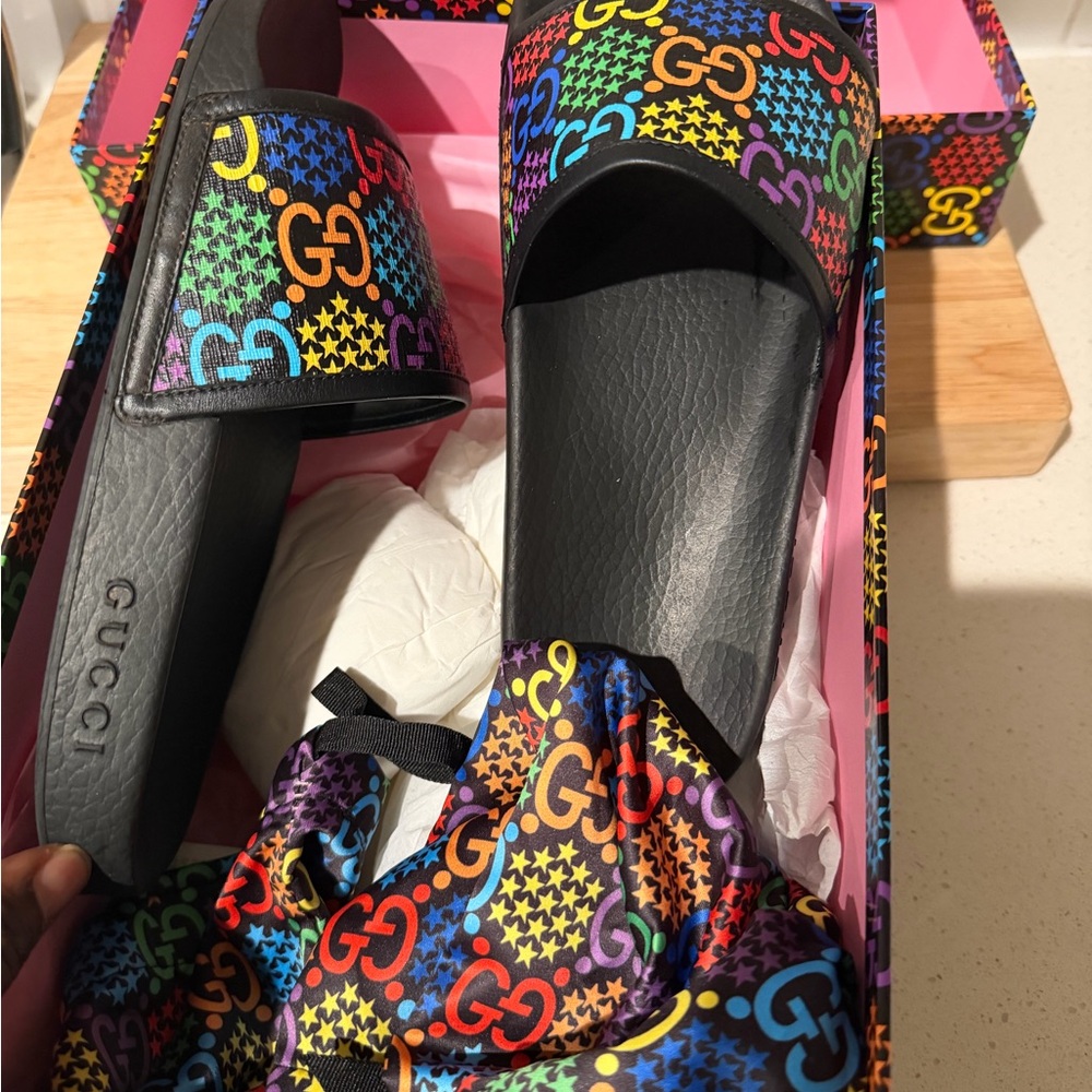 Gucci Ace Psychedelic men's slippers US 7 - Picture 3 of 6